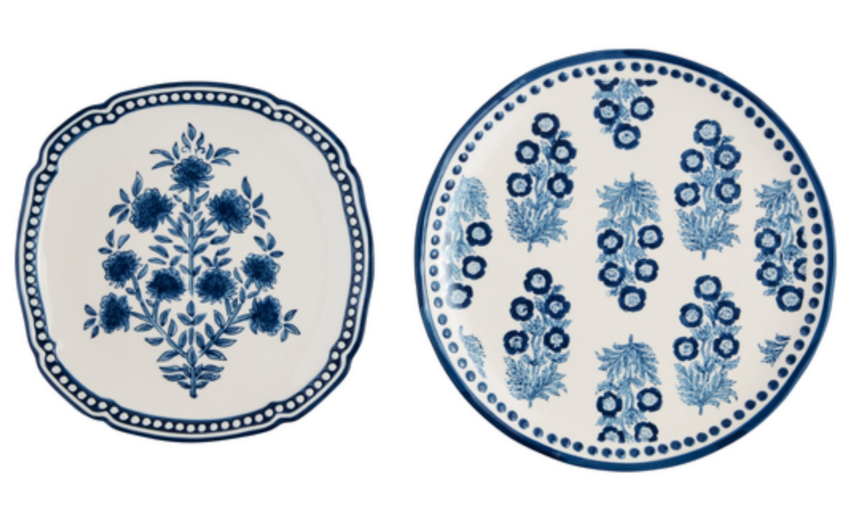 Block Print Nested Platter Set