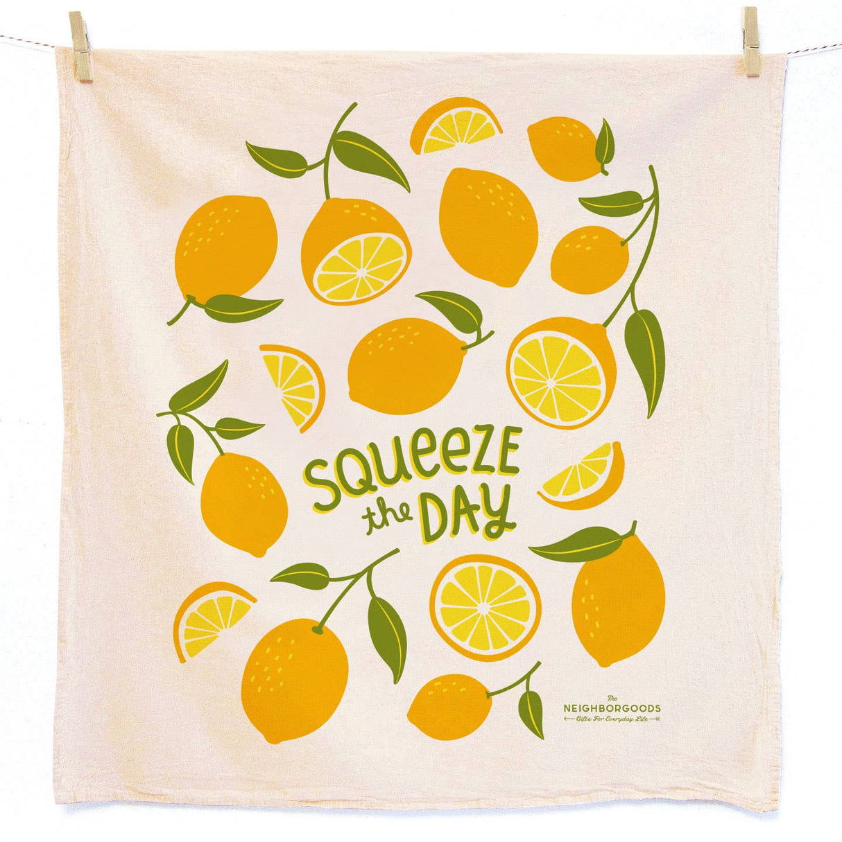 PEACH TART (Peach, Lemon) - Tea Towel Set of 2
