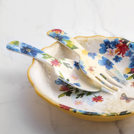 Butterfly Melamine 13 3/4" Serving Bowl