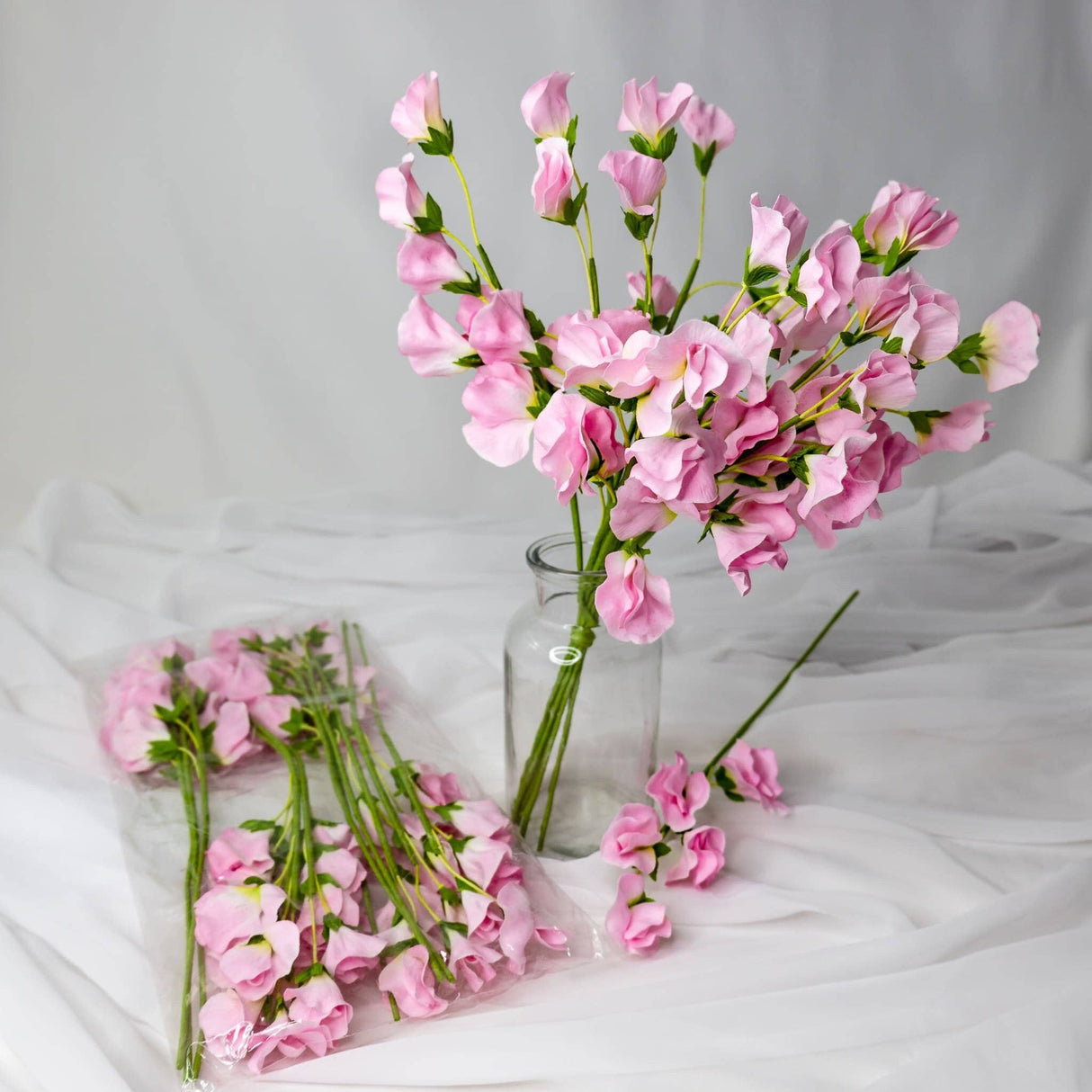 Pink Sweet Pea  - Realistic Artificial Flowers
