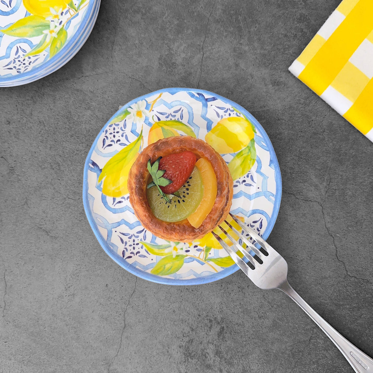 Lovely Lemons 6" Melamine Plate Set of 4