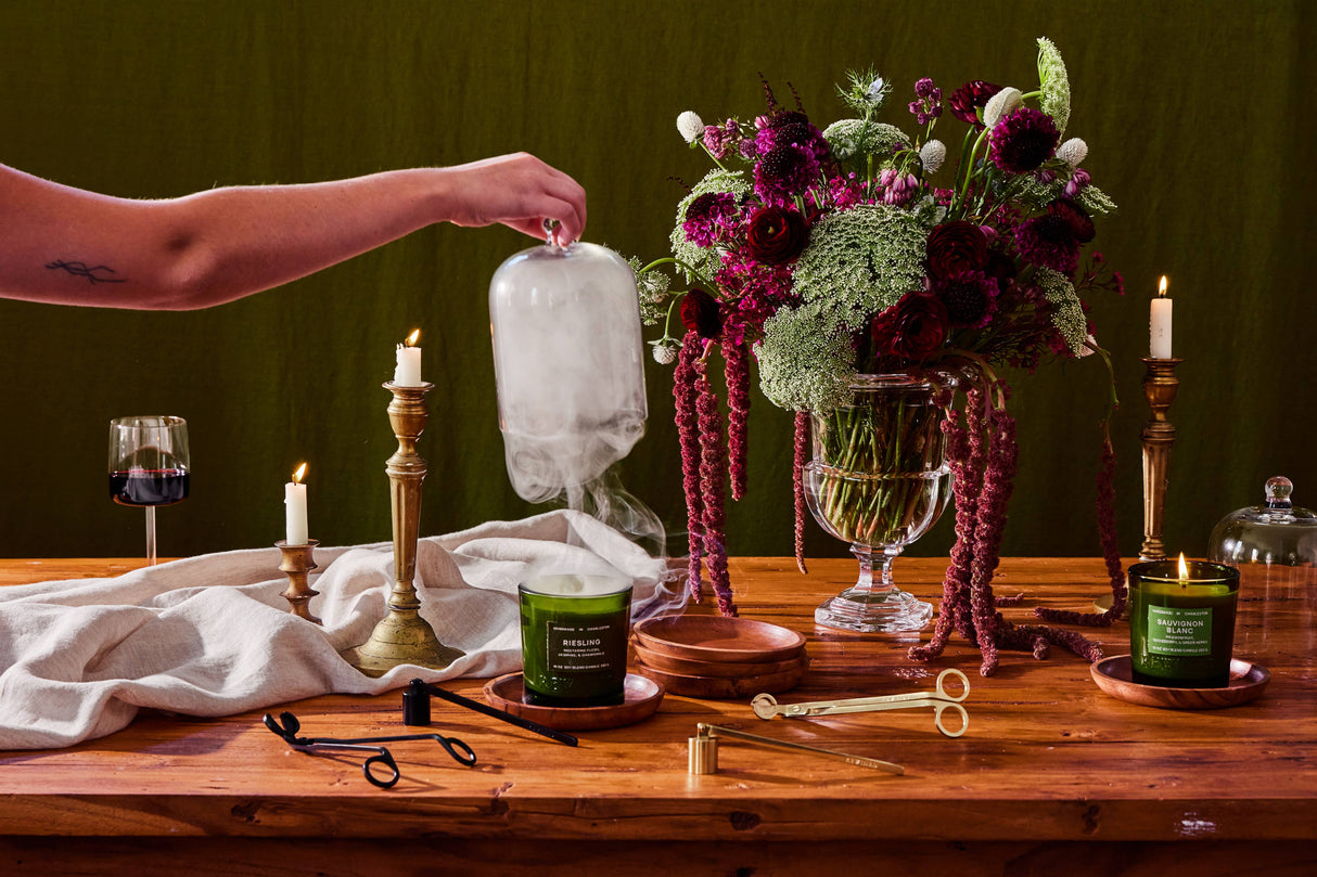 Matte Black Engraved Candle Snuffer