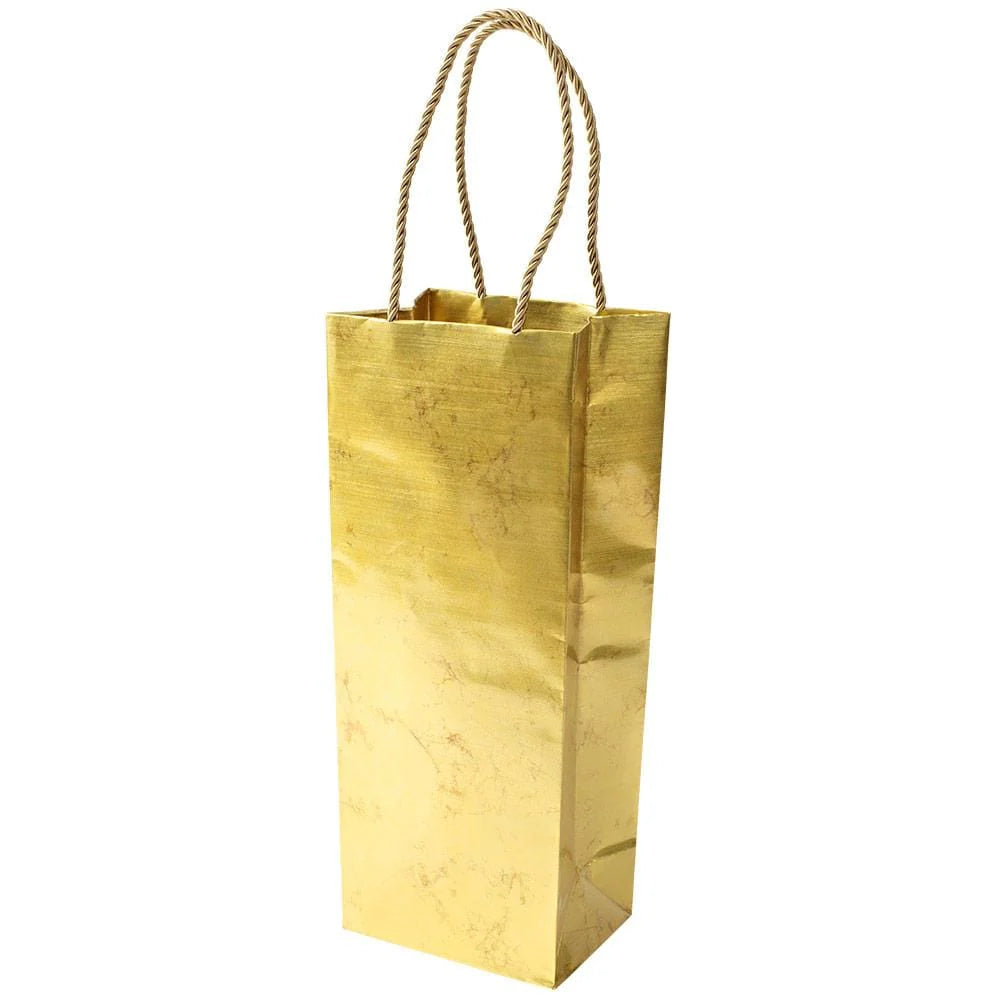 Antique Gold Wine & Bottle Gift Bag