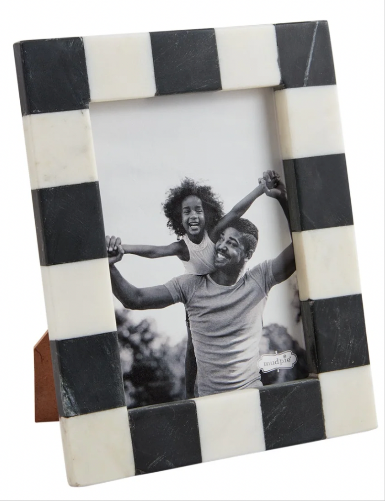 LARGE CHECKERED MARBLE FRAME