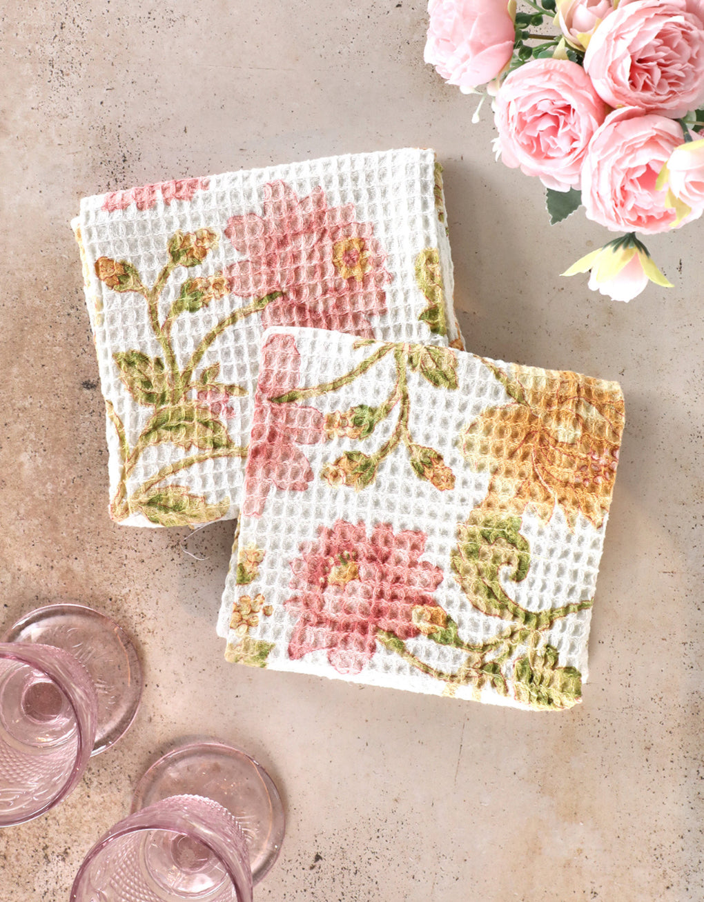 Rosehip Tea Towel Set of 2