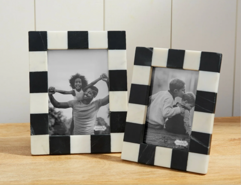 LARGE CHECKERED MARBLE FRAME