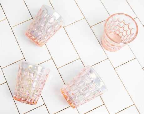 Rex Lowball Pink Glasses