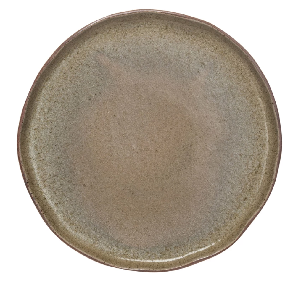 Crackle Stoneware Plate