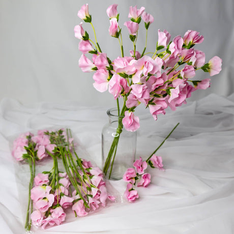 Pink Sweet Pea  - Realistic Artificial Flowers