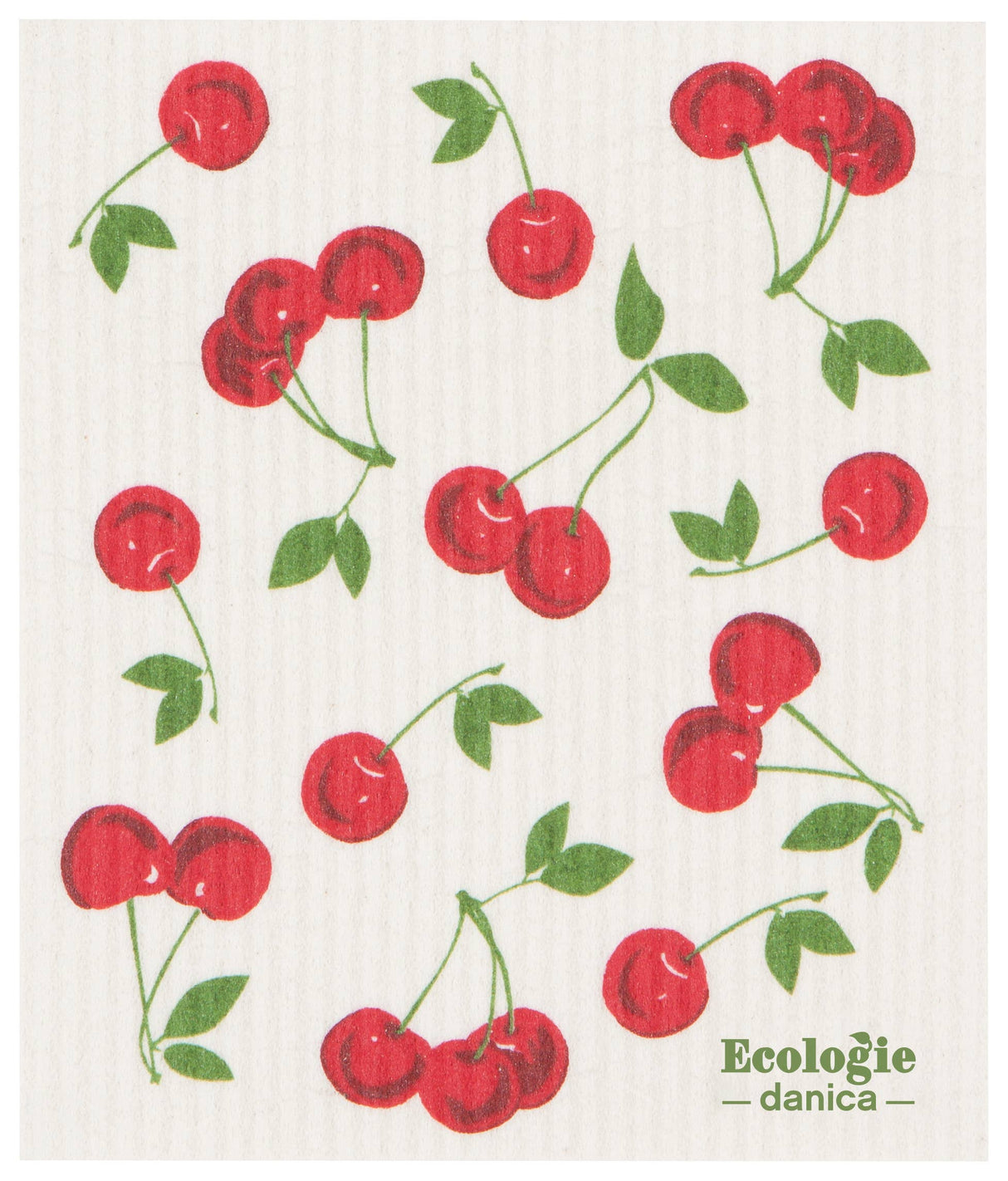 Cherries Swedish Dishcloth