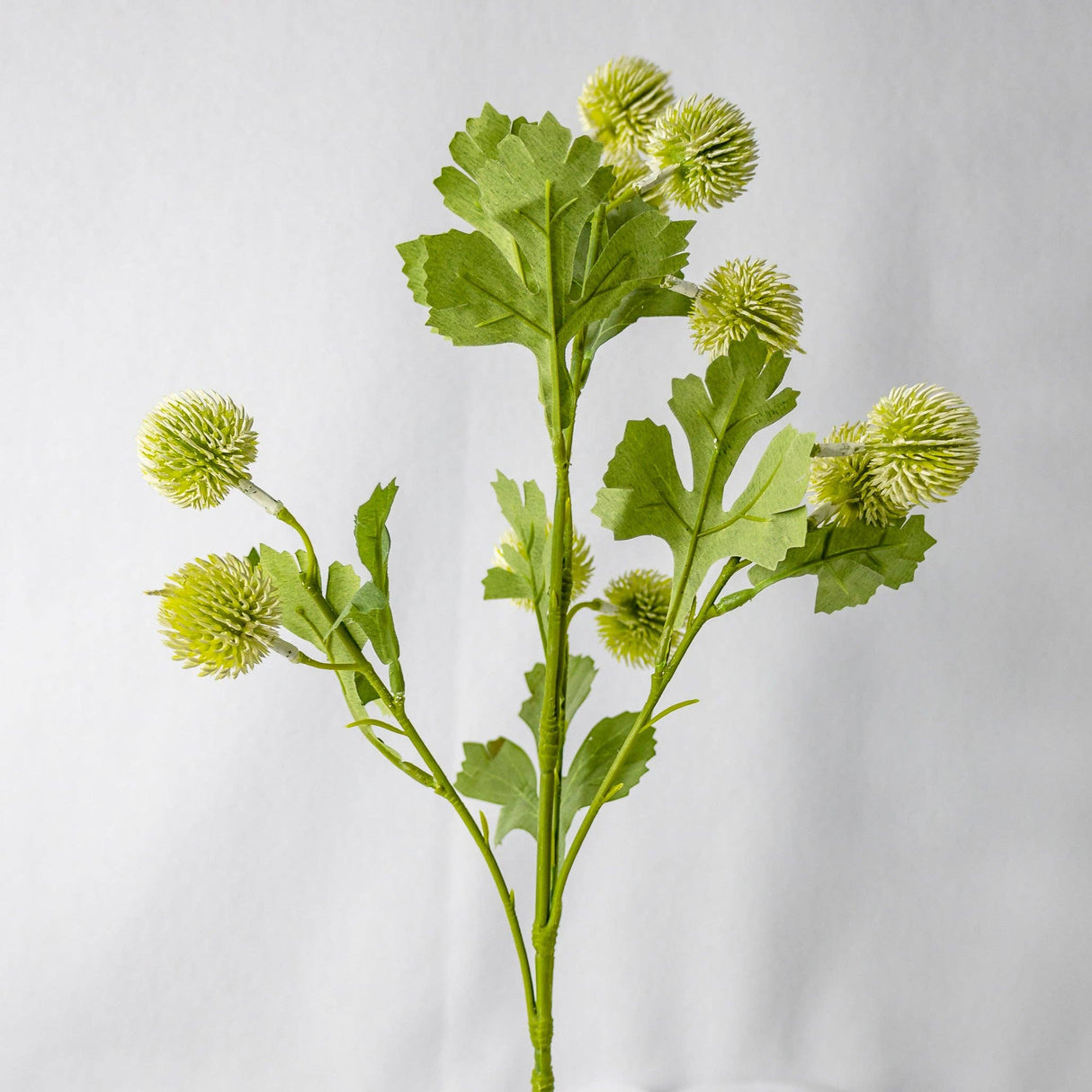 White Pom Pom Spray - Realistic Artificial Flowers