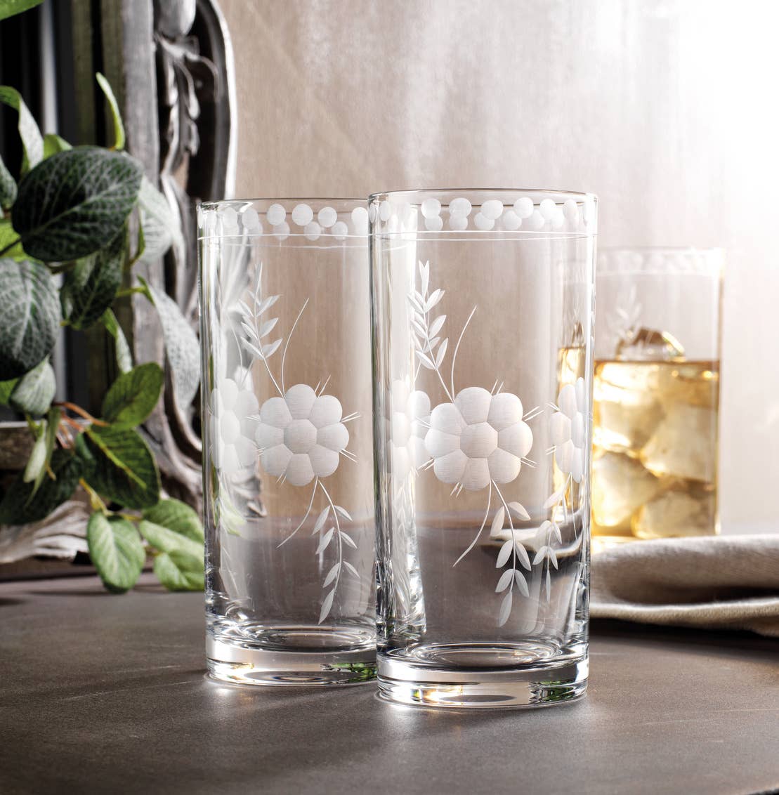 Set of Four Belle Fleur Highballs 14oz