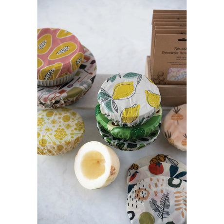 Reusable Fabric Beeswax Food Covers