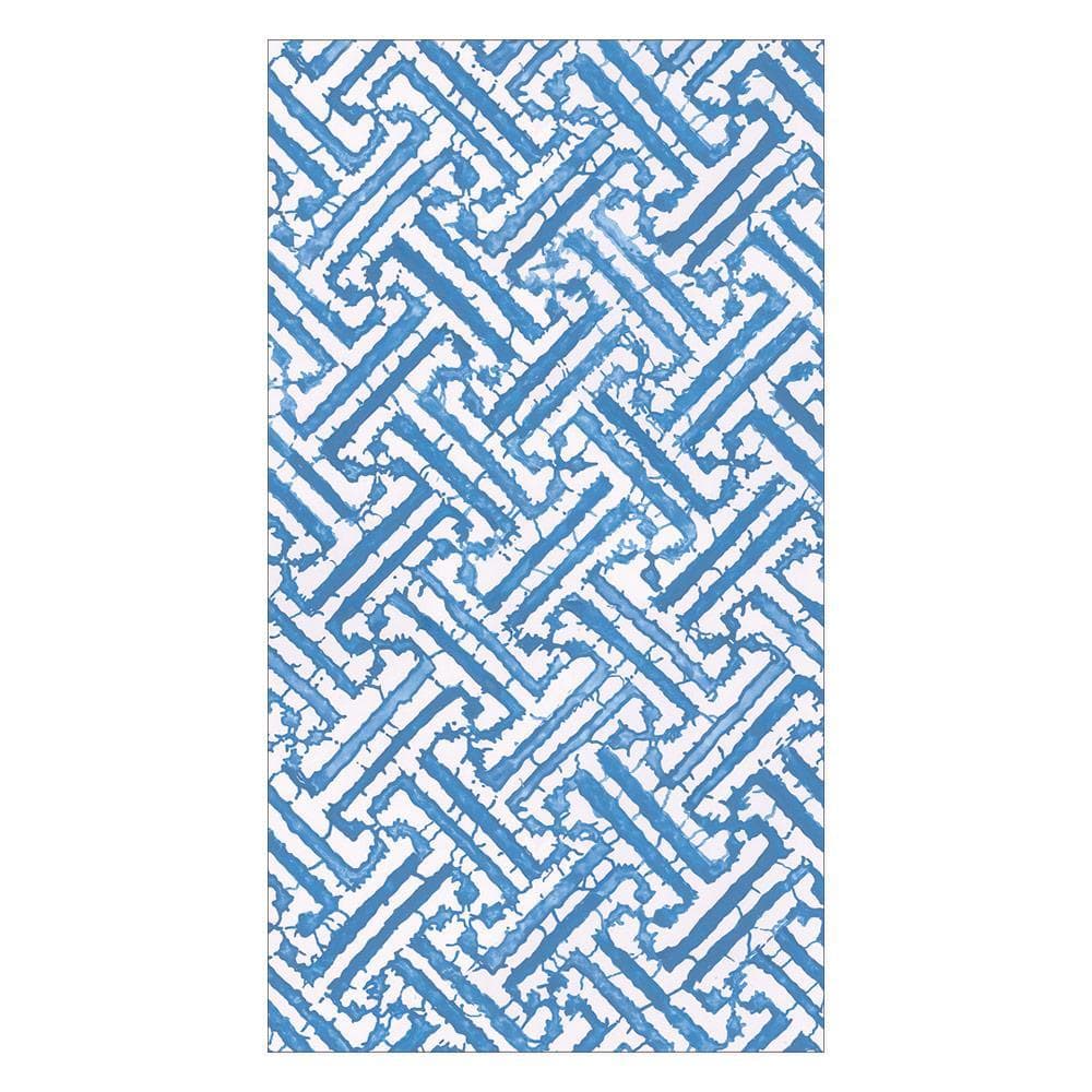 Fretwork Paper Guest Guest Towel Napkin in Blue