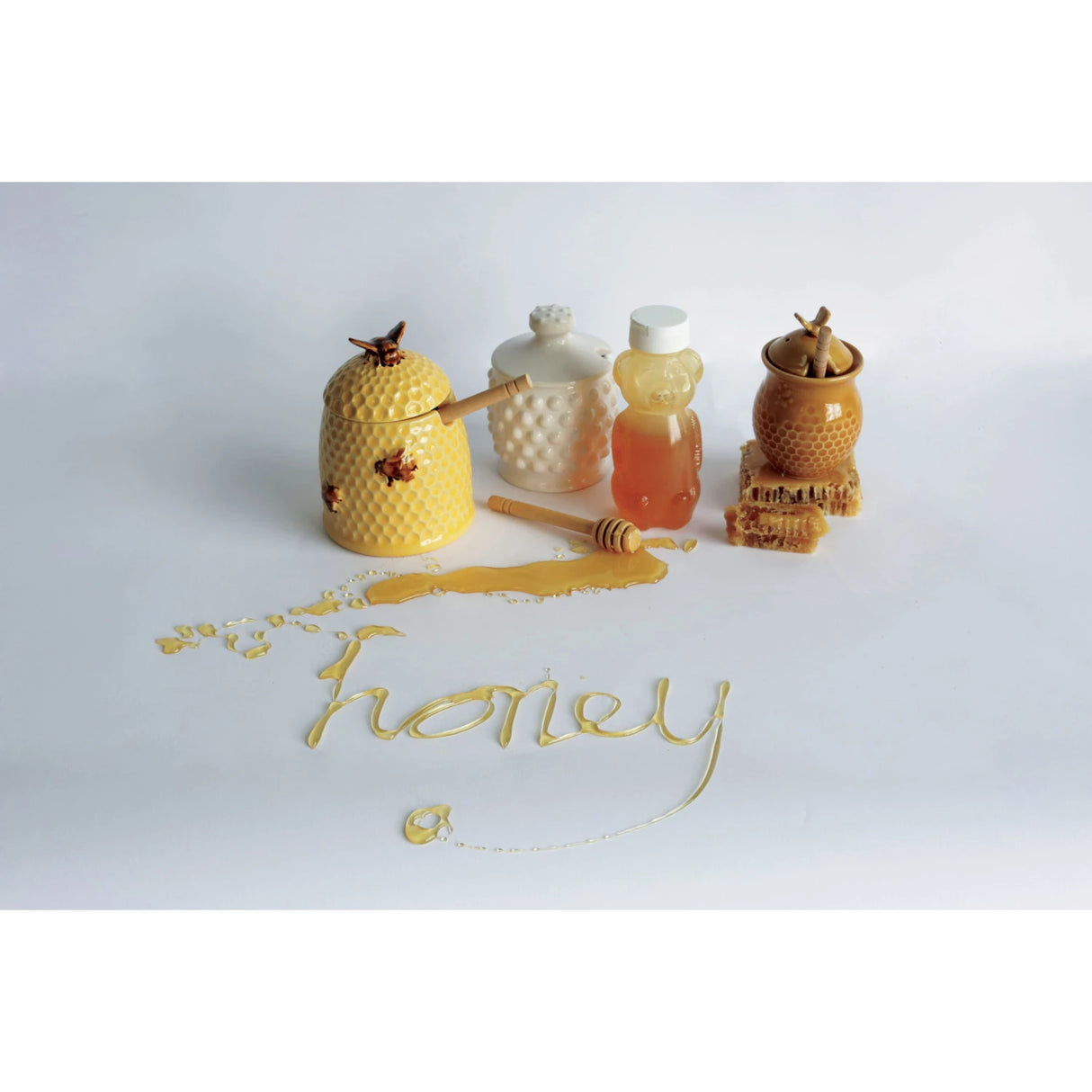 Honey Jar with Dipper