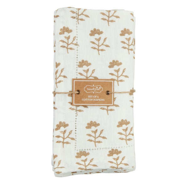 Ivory Block Print Napkin