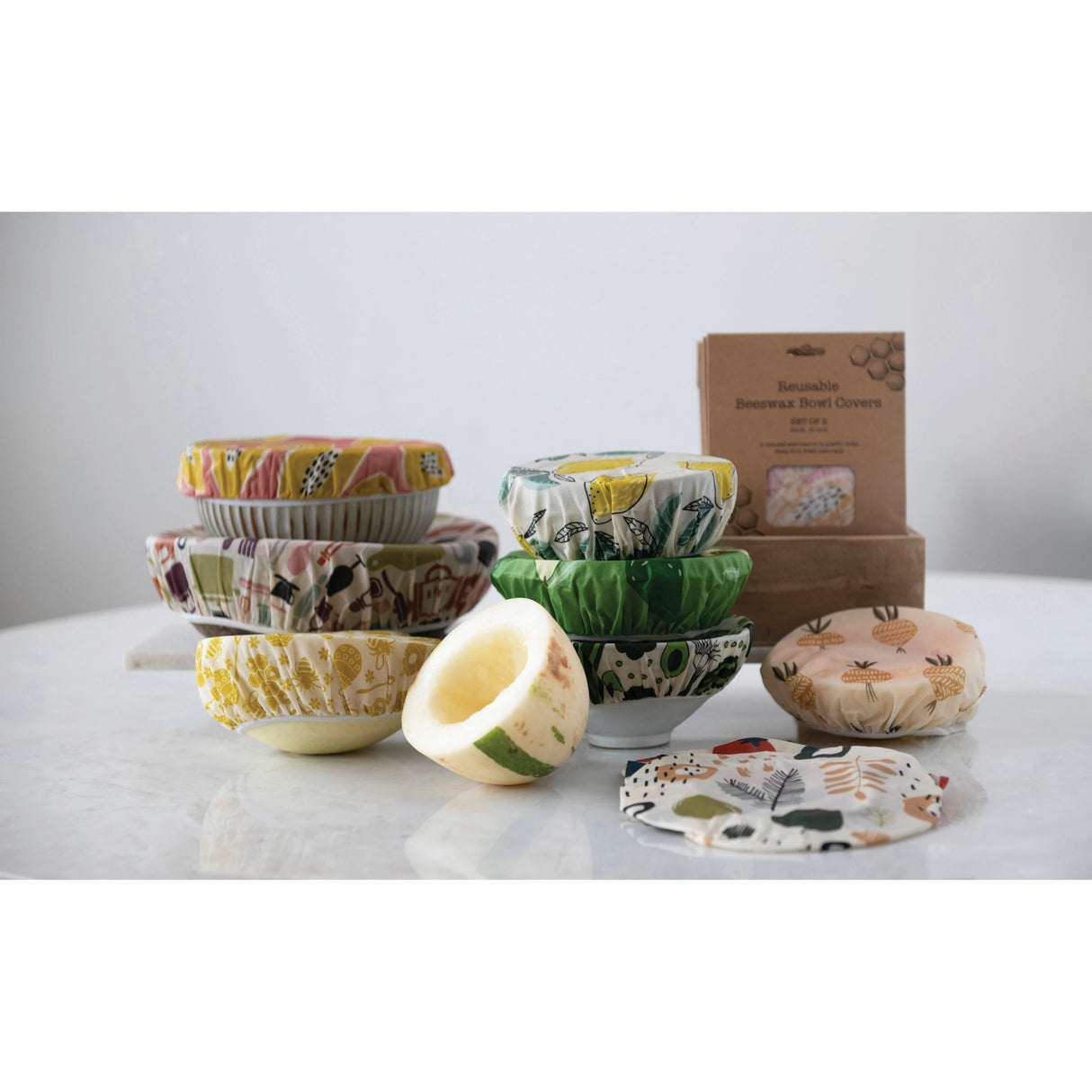 Reusable Fabric Beeswax Food Covers