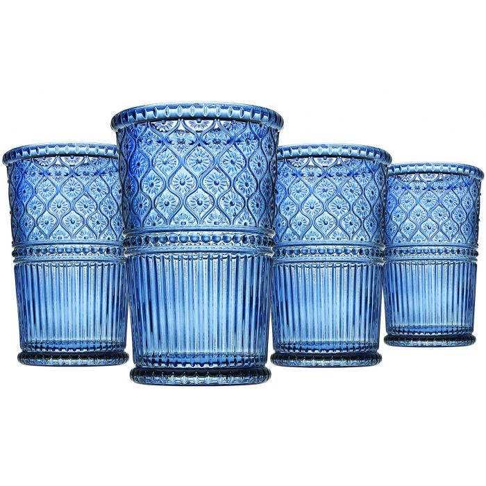 Set of Four Claro Blue Tumbler