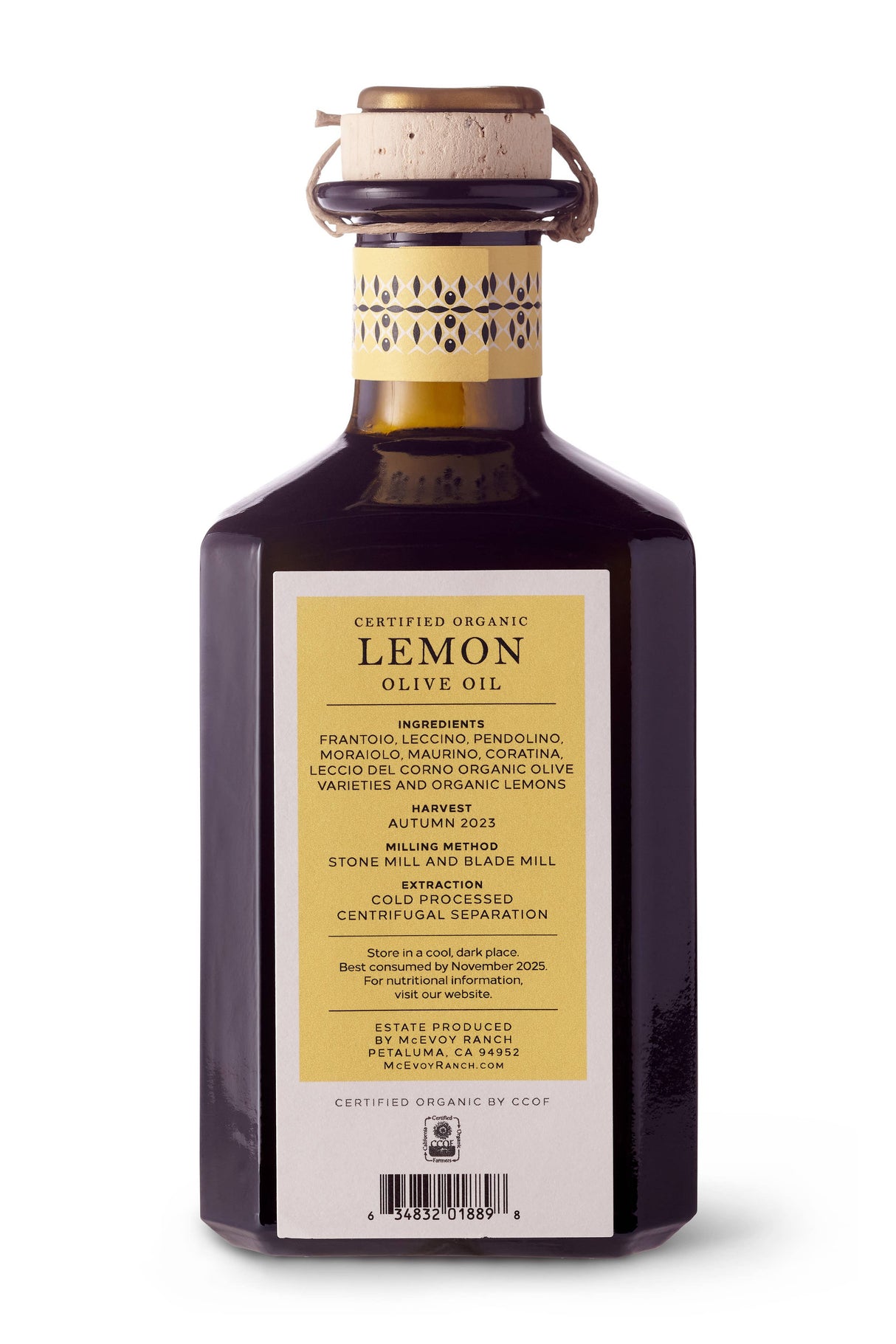Organic Lemon Olive Oil - 375ml