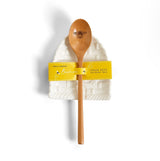 Bee Skep Spoon Rest W/ Wooden Spoon