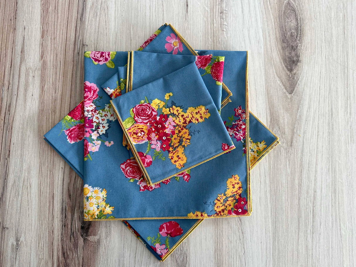 Happy Day Bouquet Cloth Napkins, set of four