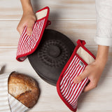 Superior Red Narrow Stripe Potholder