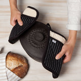 Superior Black Pinstripe Potholder