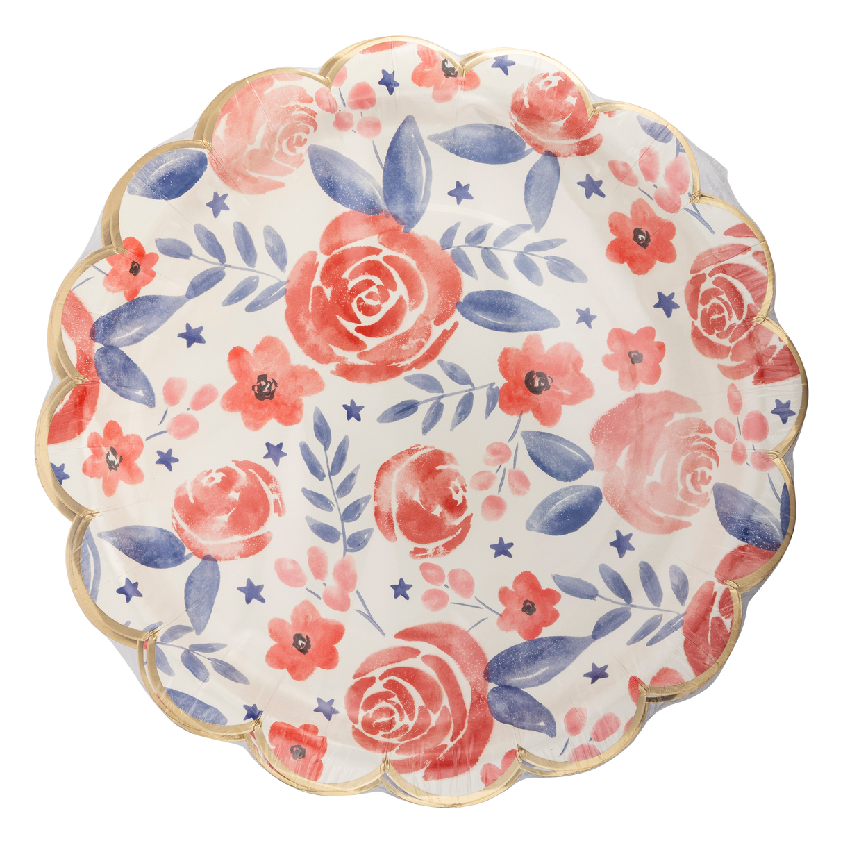 PLPL362 - Watercolor Floral Paper Plate