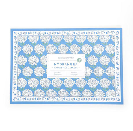 40 Pc Hydrangea Paper Placemat Book