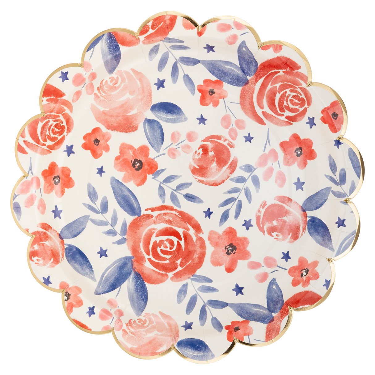 PLPL362 - Watercolor Floral Paper Plate