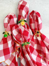 Fruit Fly Napkin Rings, set of four