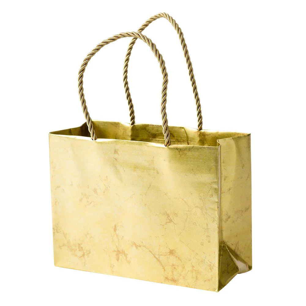 Antique Gold Small Gift Bag