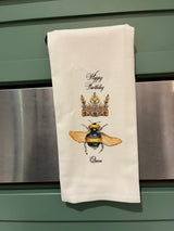 Happy Birthday Queen Tea Towel