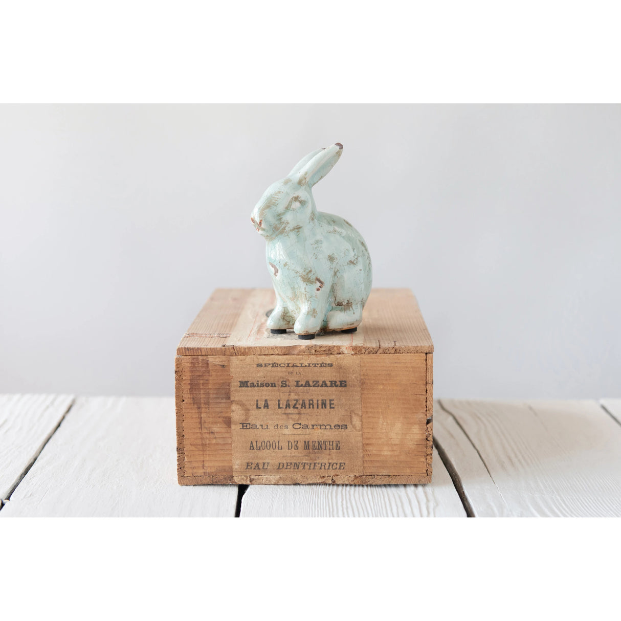 Distressed Teracotta Rabbit