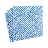 Fretwork Blue Cocktail Napkins