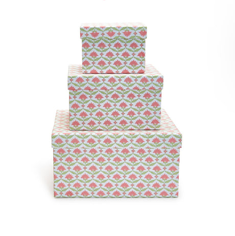 Floral Cotton Paper Box Assortment