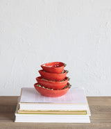 Stoneware strawberry measuring cups