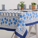 Gaya Cobalt Round Tablecloth