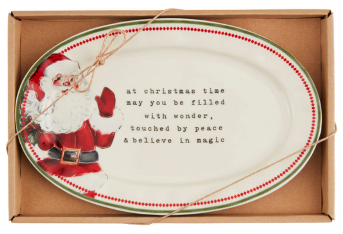 Christmas Time Sentiment Plate