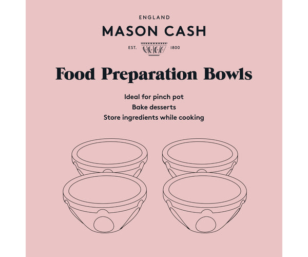 Mason Cash Innovative Kitchen Set 4 Mini Food Prep Bowls