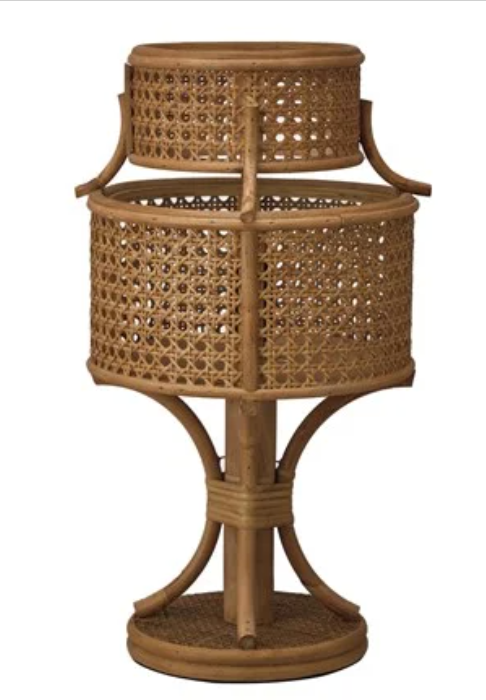 Rattan Vintage Reproduction Table Lamp