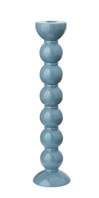 Extra Tall Bobbin Chambray Candlesick - 33CM