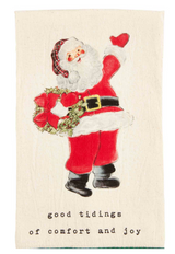 Wreath Santa Towel