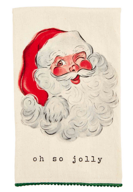 Winking Santa Towel