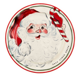 Santa Candy Cane Salad Plate