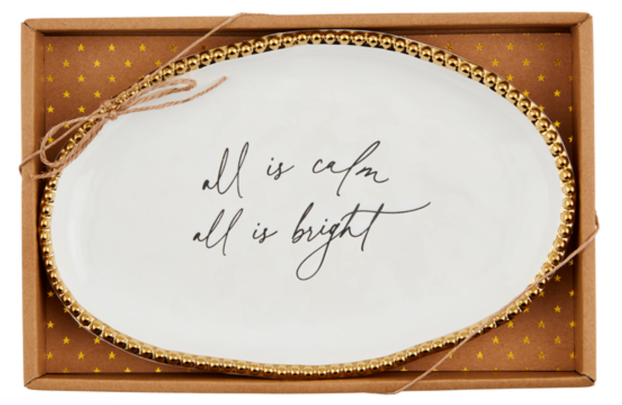 ALL IS CALM SENTIMENT PLATES