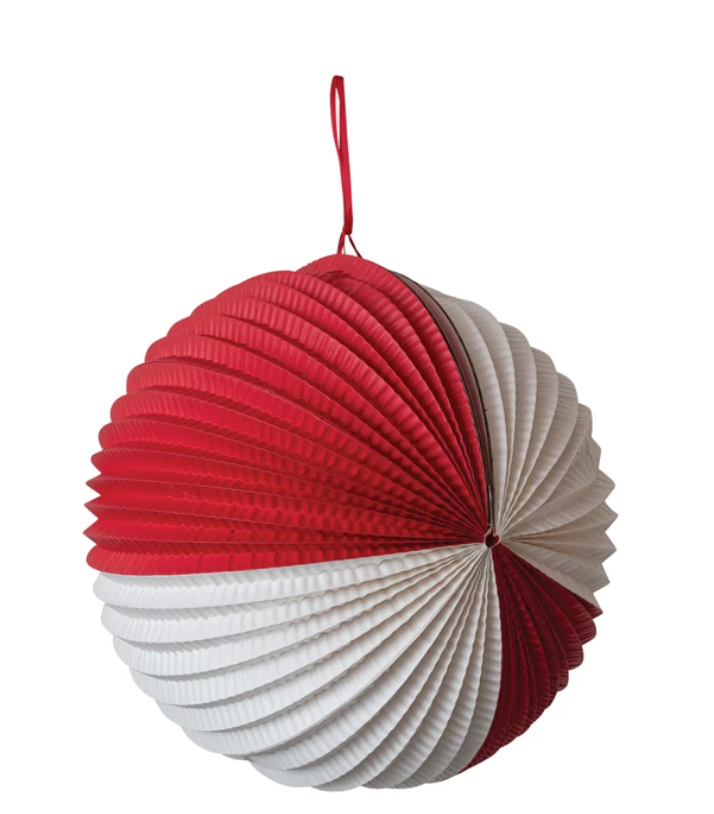 Paper Folding Pleated Ball Ornament- Small