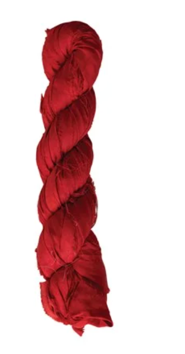 70-75 Yard Recycled Torn Silk Ribbon