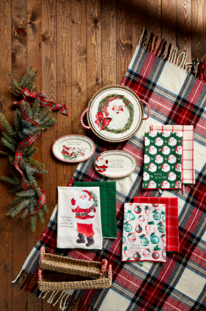 Santa Platter & Basket Set