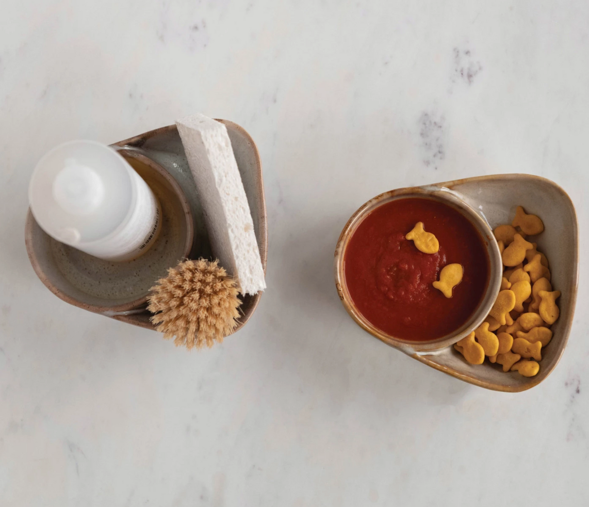 Stoneware Soup & Cracker Bowl